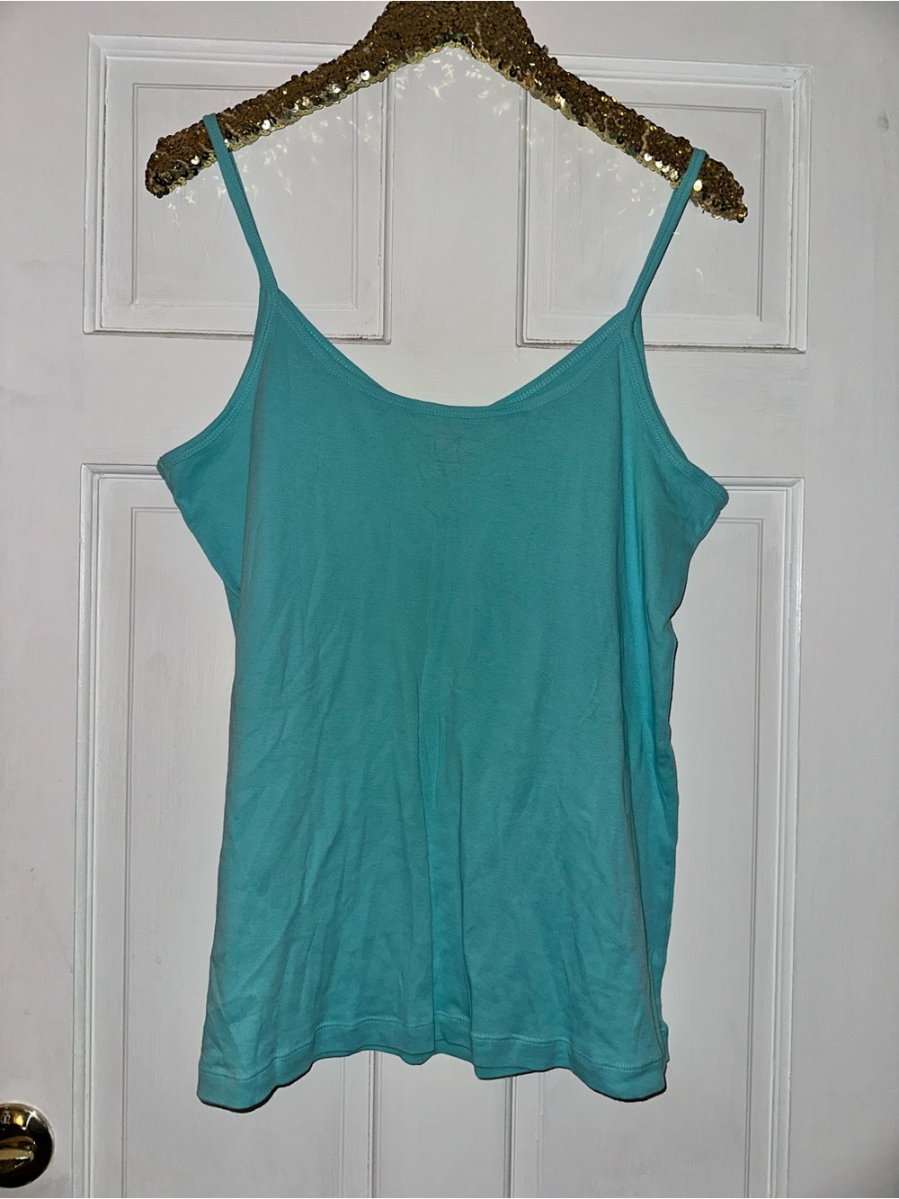 Old Navy Turquoise Spaghetti Strap Tank Top XL